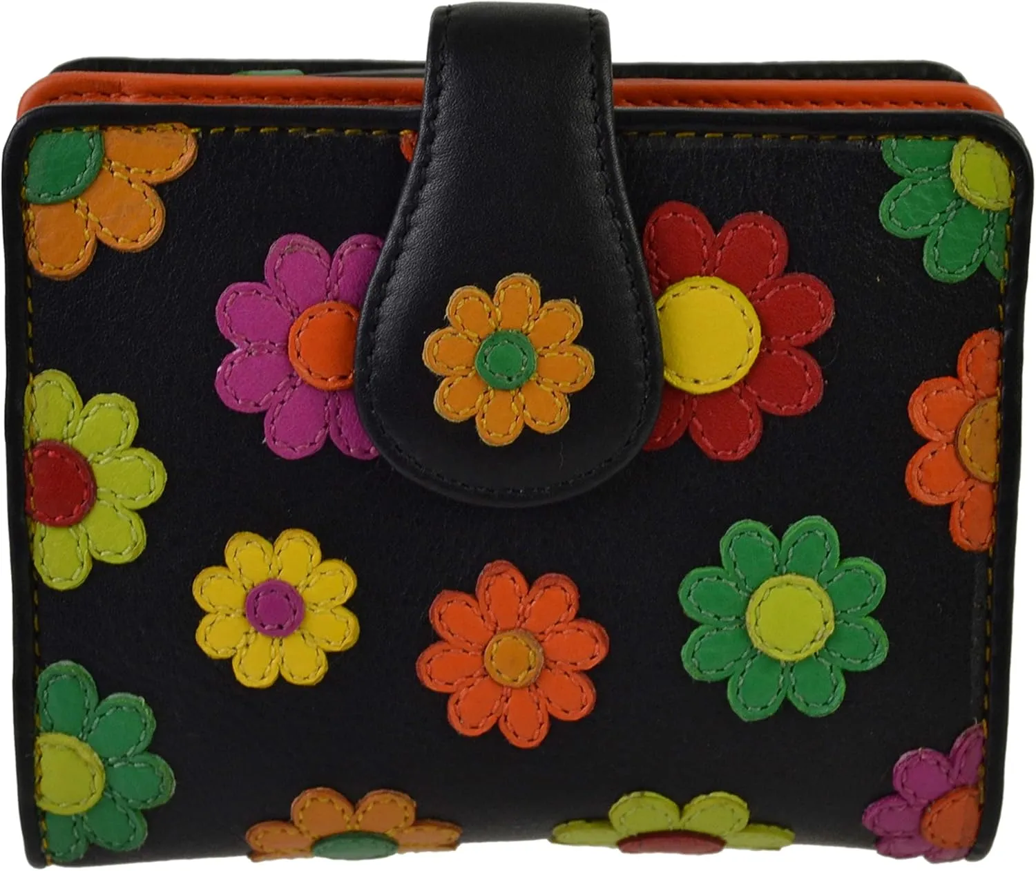 Visconti Leather Womens Daisey Tabbed Wallet