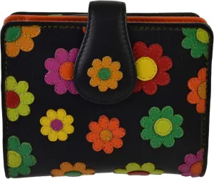 Visconti Leather Womens Daisey Tabbed Wallet