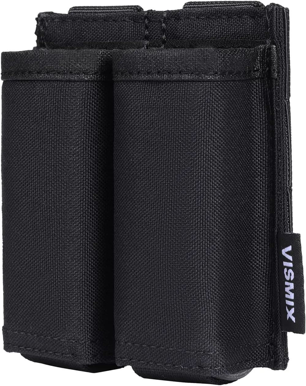VISMIX Pistol Magazine Pouch, Double 9mm Mag Pouch with Quick Release Kydex Insert and MOLLE Compatible