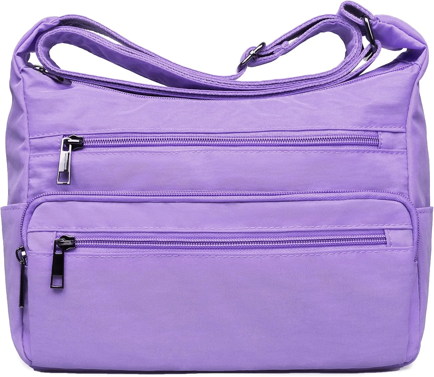 VOLGANIK ROCK RFID Purses for Women Fabric Nylon Multi Pocket Crossbody Bag Ladies Travel Handbag