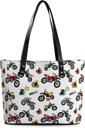 Volleyball Black And White Leather Handbag Smooth Wrinkle Resistant Lightweight And Convenient
