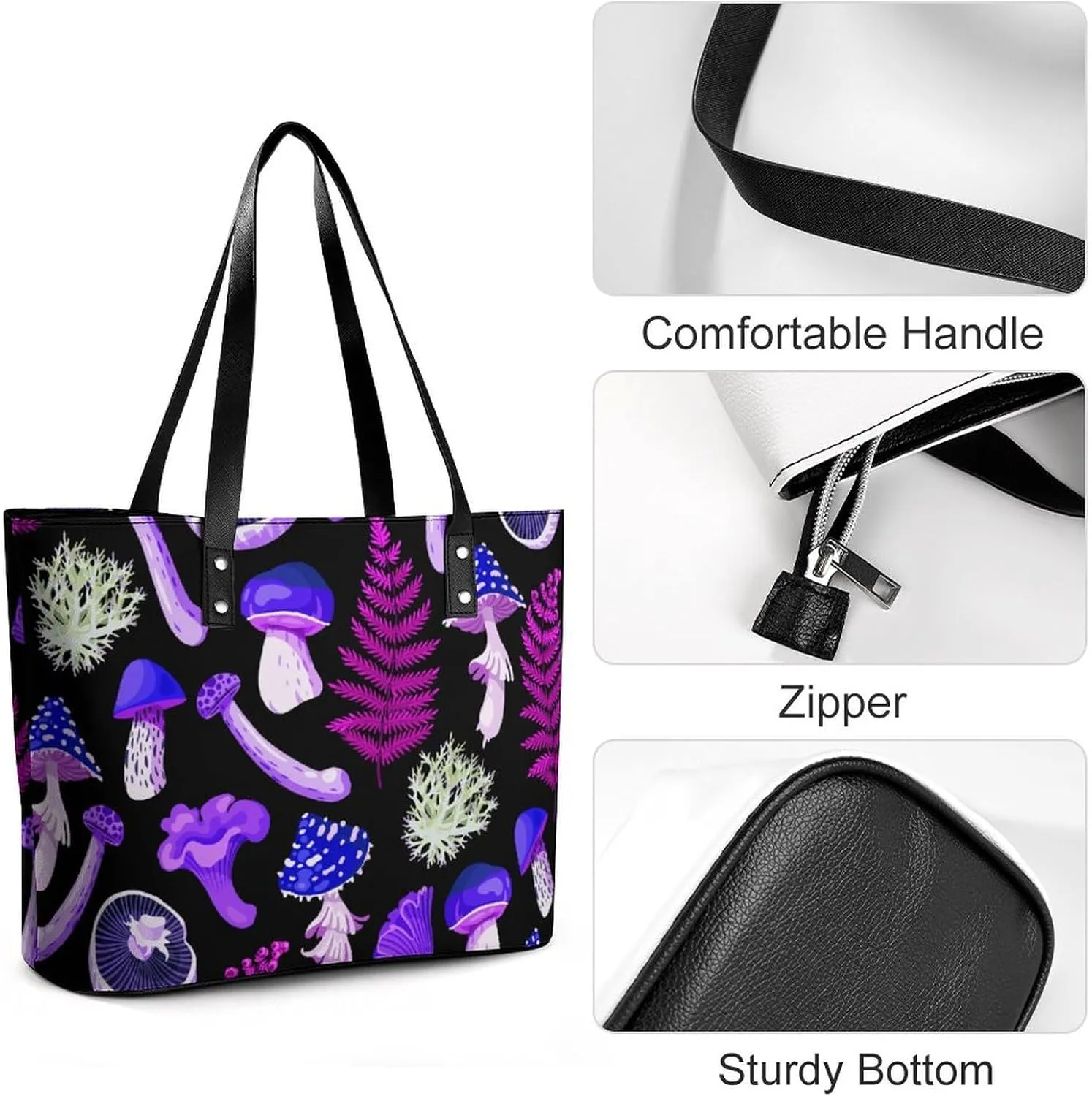Volleyball Black And White Leather Handbag Smooth Wrinkle Resistant Lightweight And Convenient