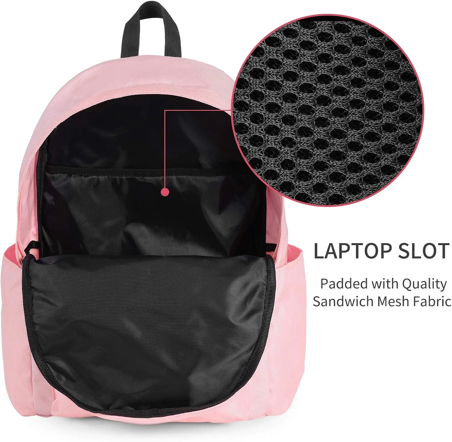 Vorspack Backpack for Men and Women - Basic Bookbag Casual Daypack Backpacks for College Work Travel