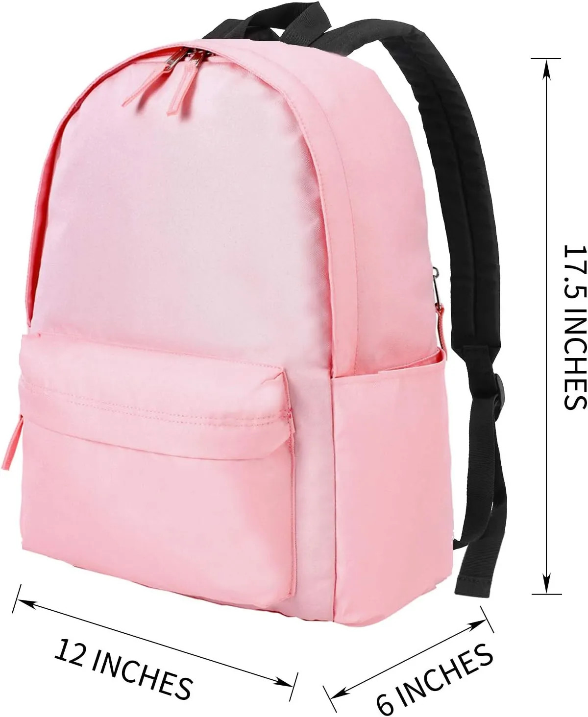 Vorspack Backpack for Men and Women - Basic Bookbag Casual Daypack Backpacks for College Work Travel