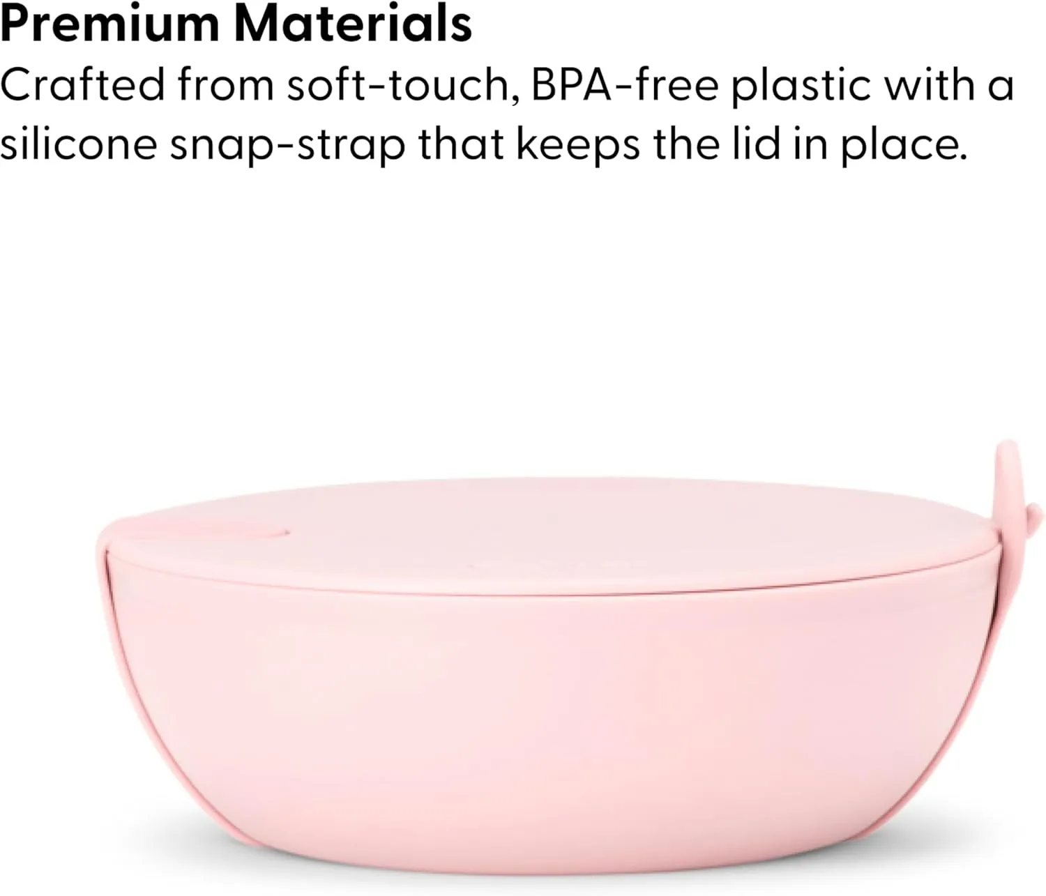 W&P Porter Plastic Bowl Lunch Container w/ Protective Non-slip Exterior, Mint 1 Liter | Lid & Snap-tight Silicone Strap | Food Storage, Bento Box, Meal Prep | BPA-Free Plastic