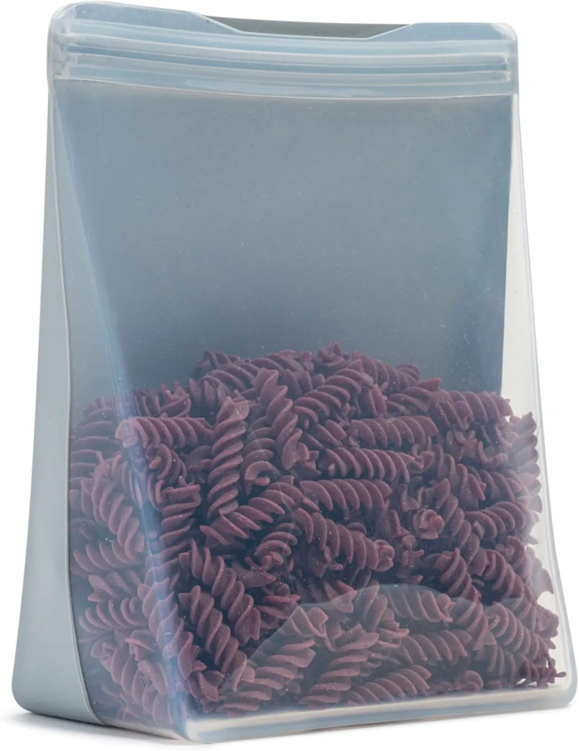 W&P Porter Silicone Reusable Storage Bag, Sandwich (50oz Stand-Up), Slate, Food Storage Container, Microwave and Dishwasher Safe, Easy Cleaning