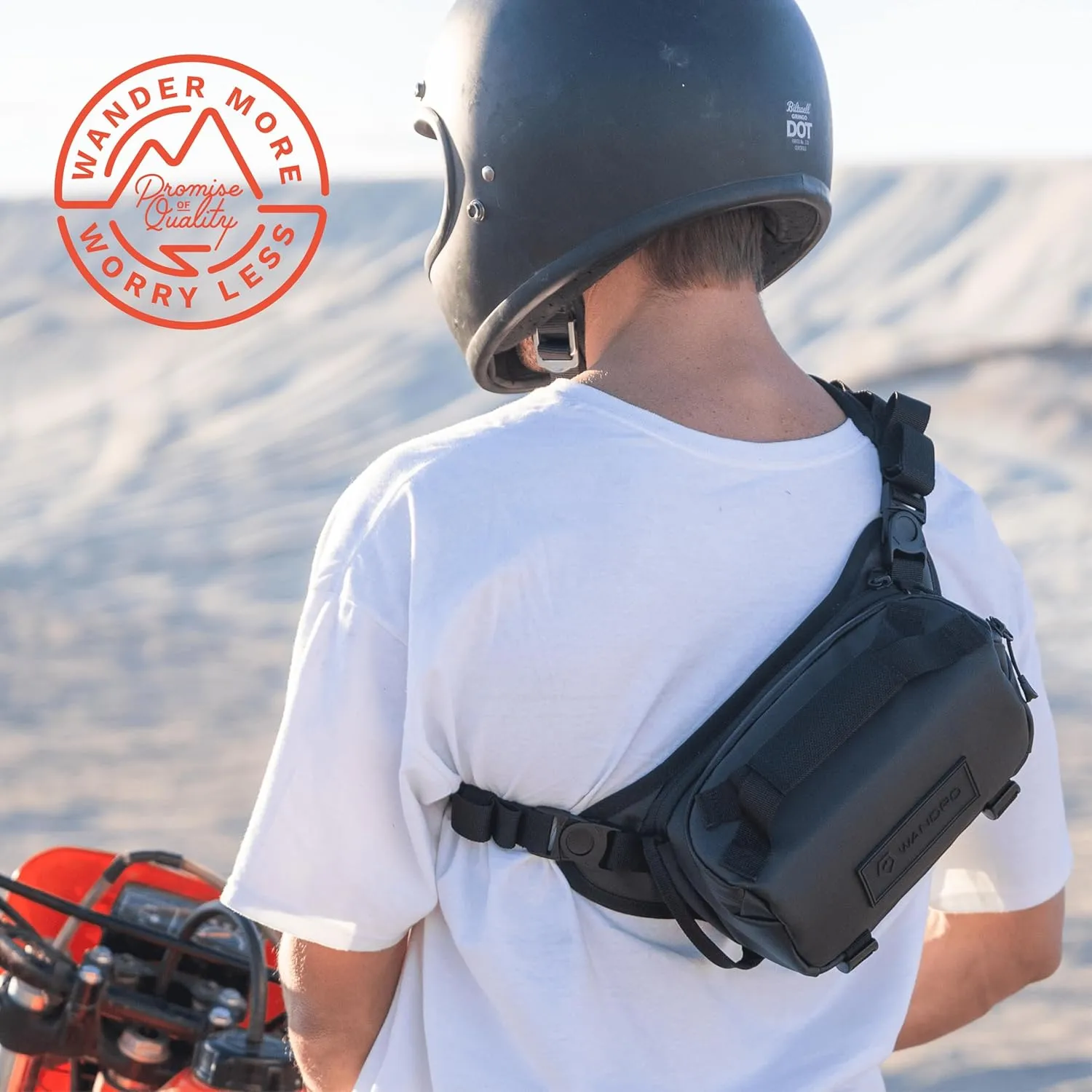 WANDRD ROGUE Sling: Compact Camera Sling and Crossbody Bag with Fast Access, 3-Way Carry– Lightweight Everyday Bag Great for Travel, Photography, and Daily Use (Black)