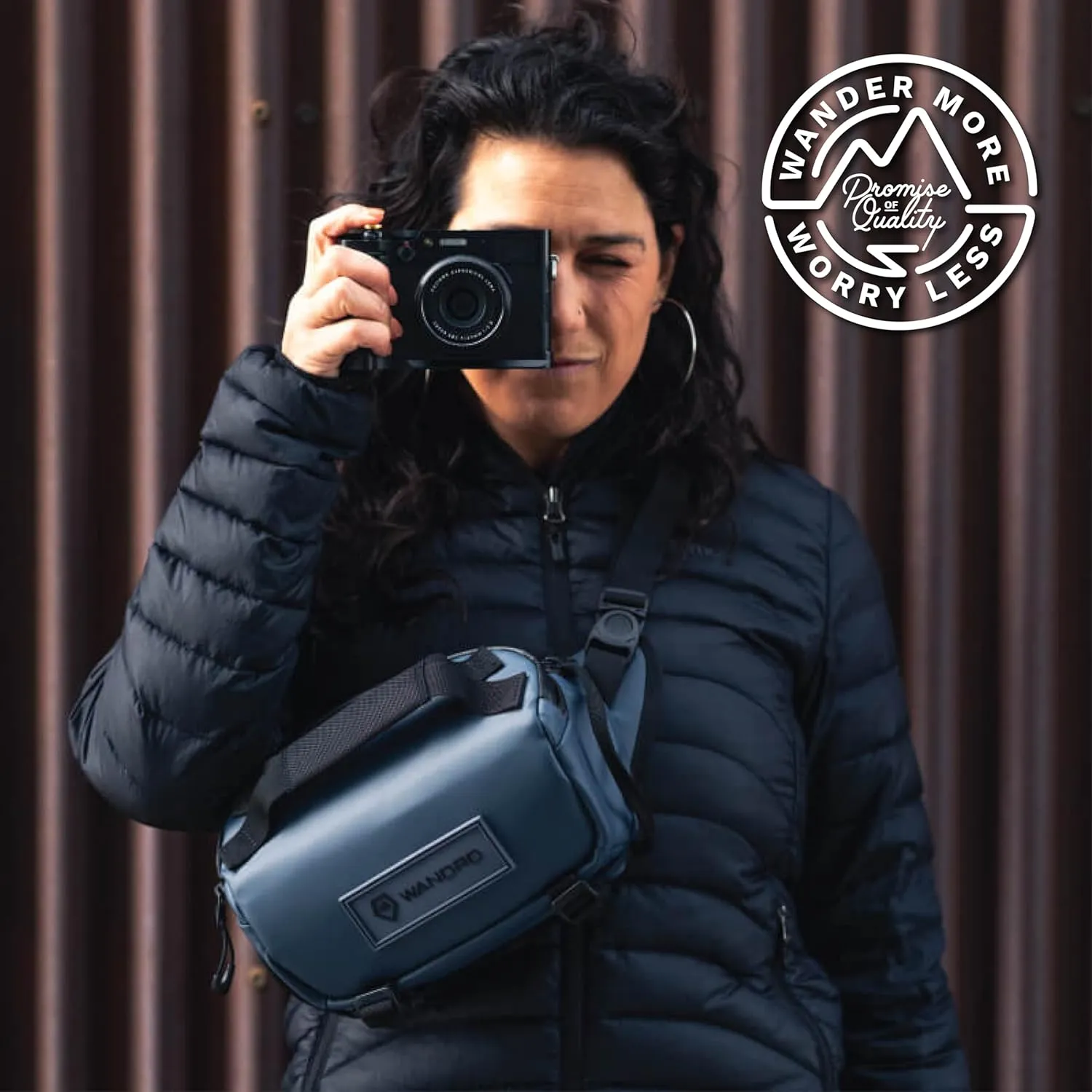 WANDRD ROGUE Sling: Compact Camera Sling and Crossbody Bag with Fast Access, 3-Way Carry– Lightweight Everyday Bag Great for Travel, Photography, and Daily Use (Black)