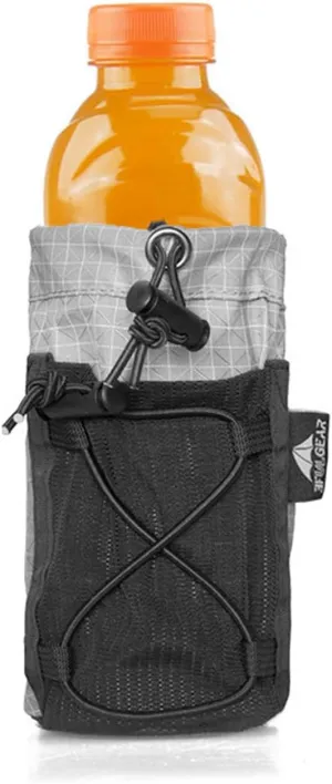 Water Bottle Sleeve for Backpack Shoulder Straps, Bottle Pouch Accessories, Adjustable Molle Water Bottle Bag for Camping Travel Fishing Outdoor Activities(Grey)