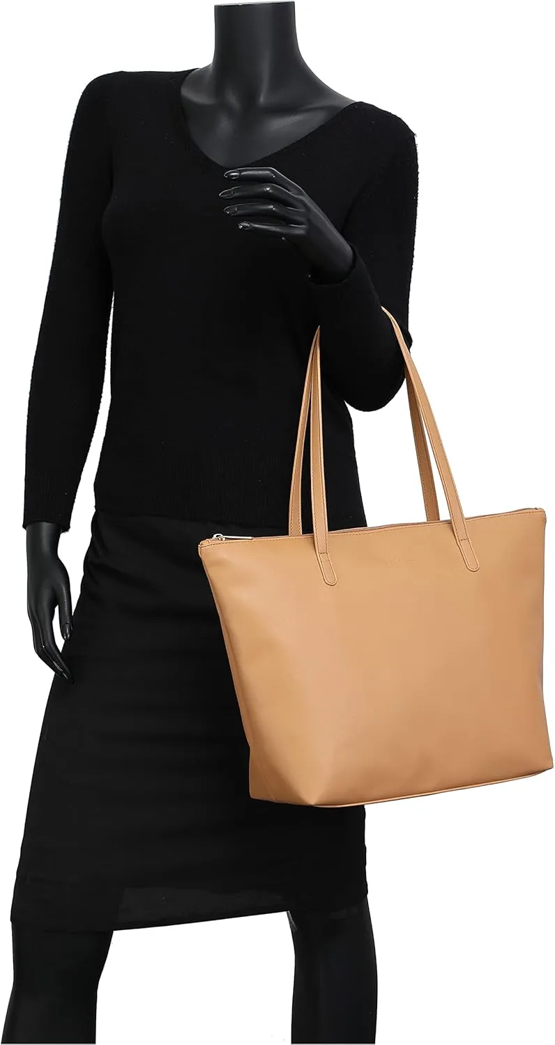 Water Resistance Light Weight Leather Tote Bag Big Capacity Handbag Shoulder Bag