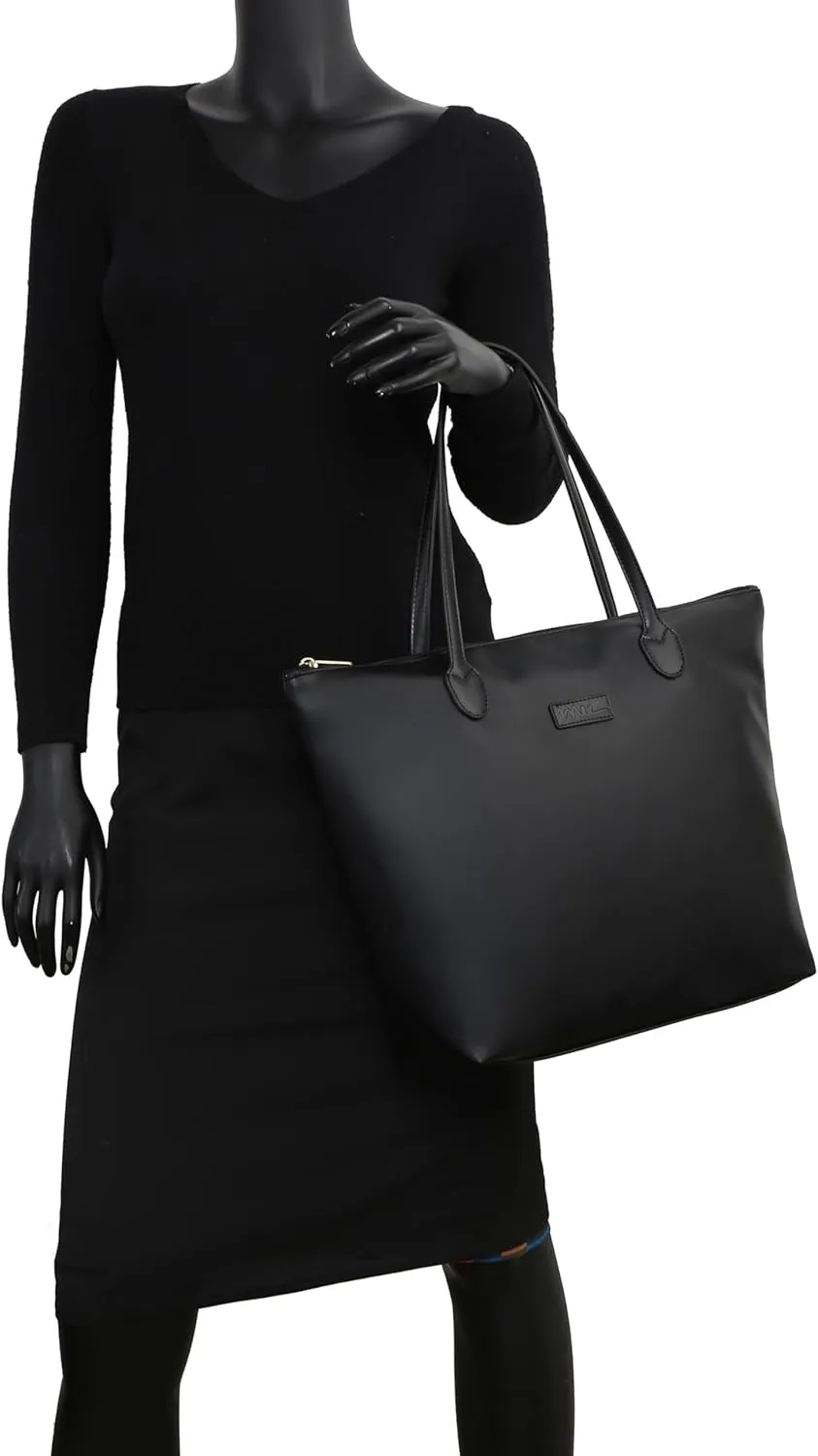 Water Resistance Light Weight Leather Tote Bag Big Capacity Handbag Shoulder Bag