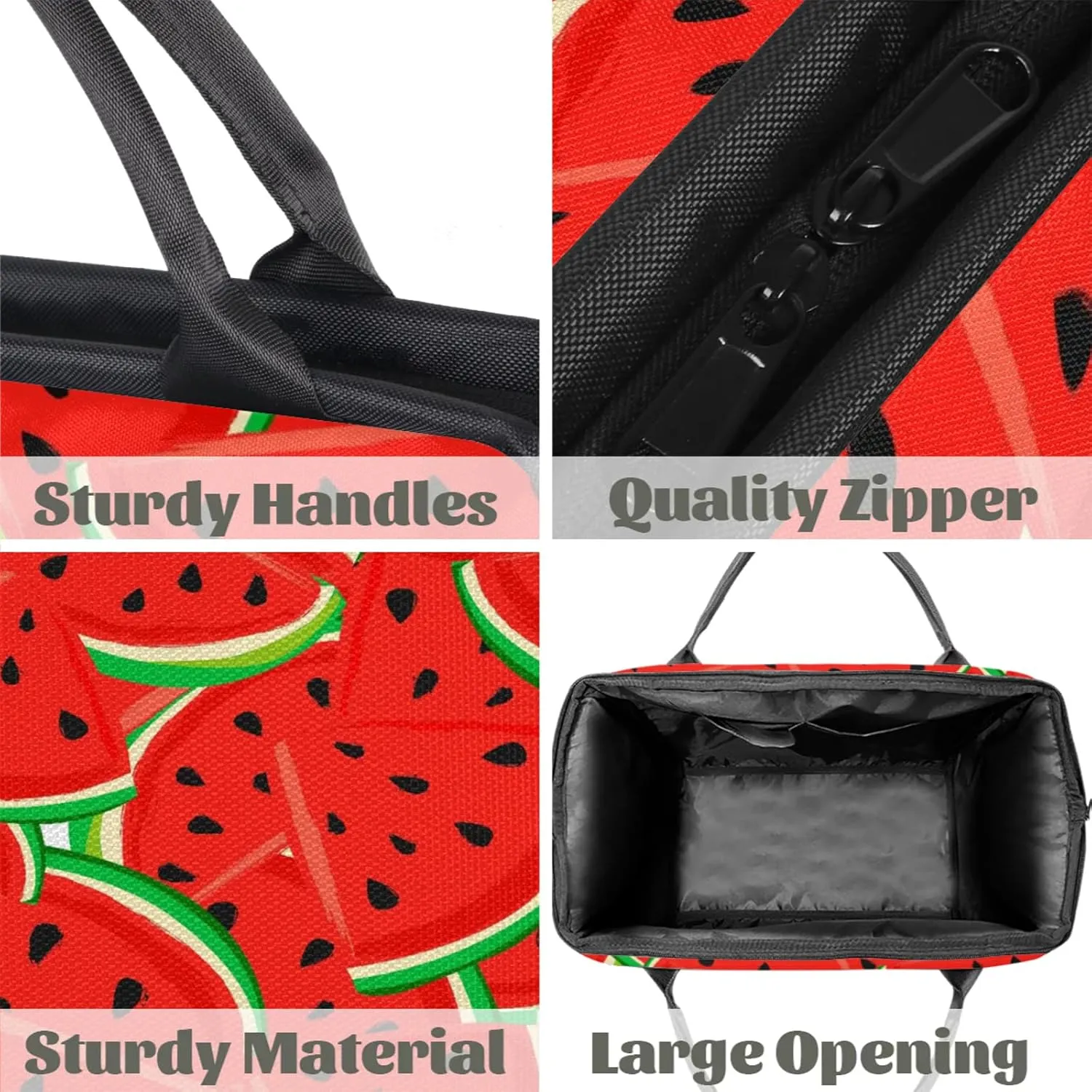 Watercolor Summer Watermelon Travel Duffel Bag Gym Tote Bag for Women Men Waterproof Weekend Overnight Bag Carry On Tote Luggage with Pocket Personal Item Bags Sports Bag fit Travel Sports Gym Yoga