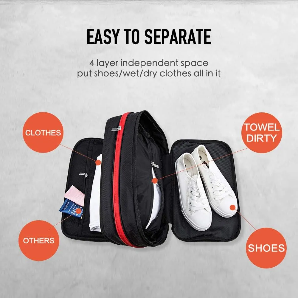 Waterproof Compression Packing Cubes,Travel Packing organizers for Carry on Luggage,Backpacking, Suitcases