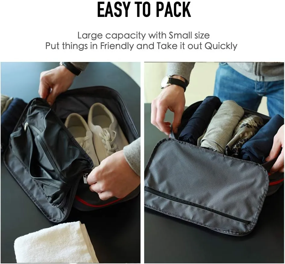 Waterproof Compression Packing Cubes,Travel Packing organizers for Carry on Luggage,Backpacking, Suitcases
