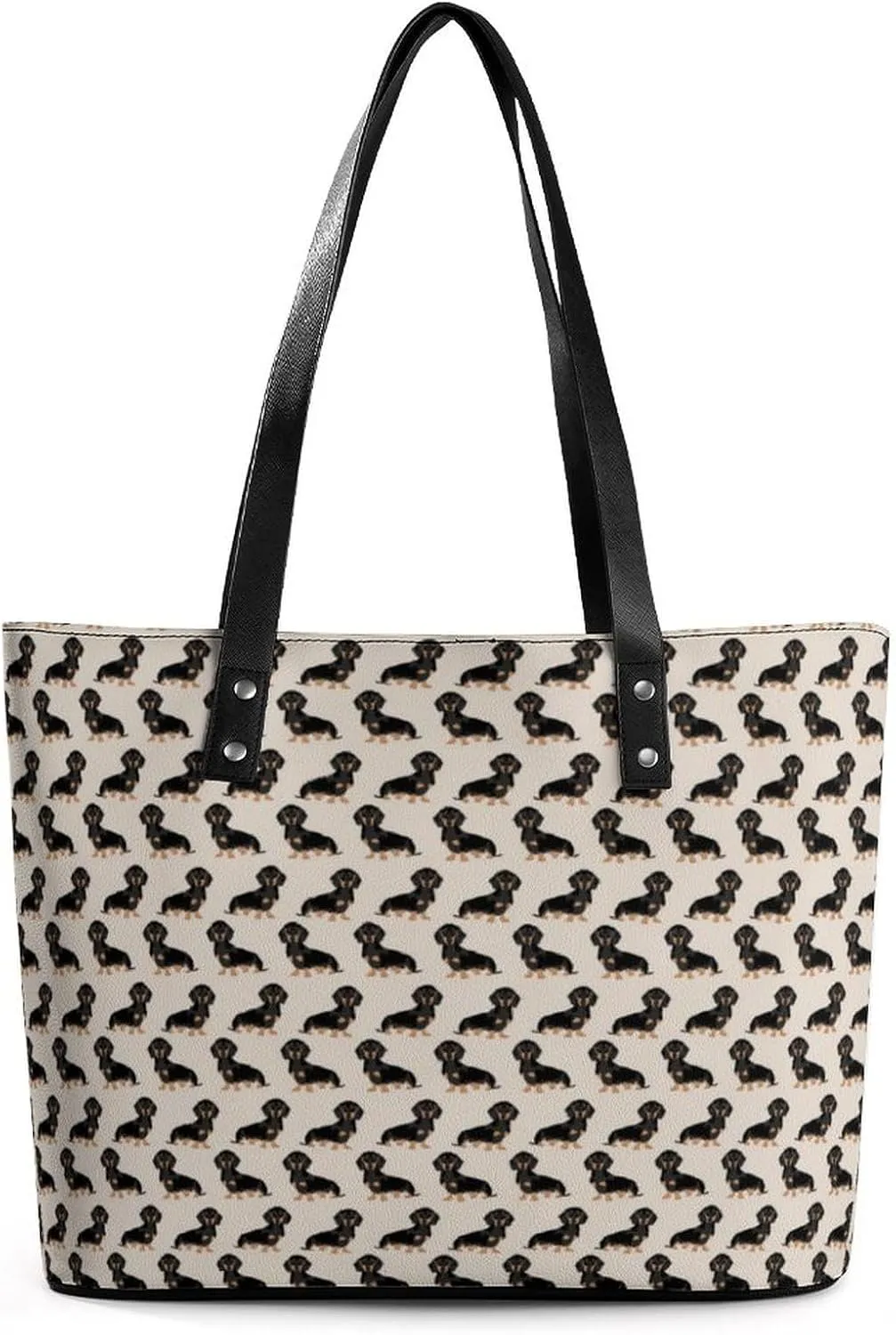 Western Sausage Dog Leather Handbag Smooth Wrinkle Resistant Lightweight And Convenient
