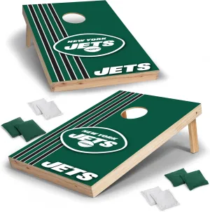 Wild Sports NFL 2' x 3' Solid Wood Cornhole Set with Direct Print HD Team Graphics – Great Gift for Any Football Fan! Bean Bag Toss Family Outdoor Games