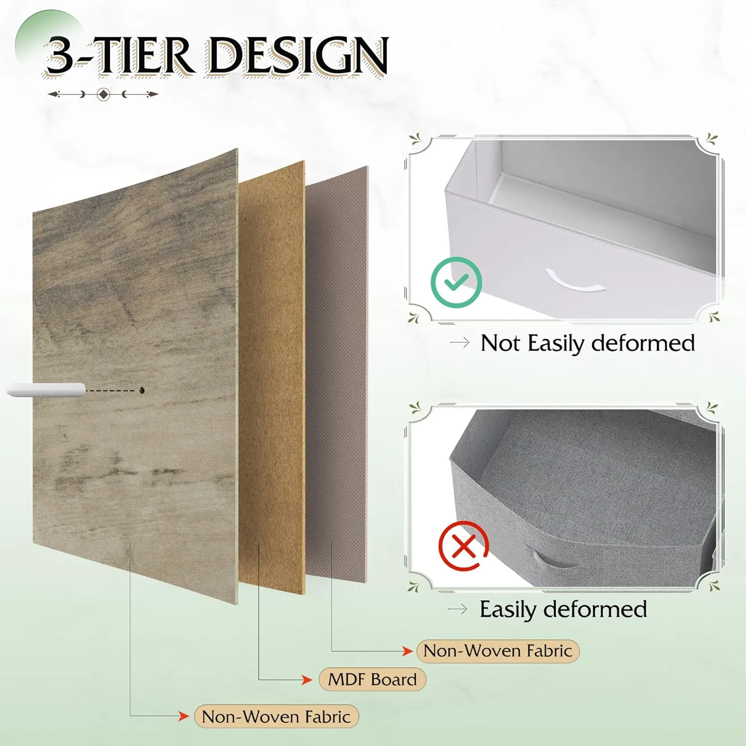 WLIVE Tall Dresser for Bedroom, Fabric Dressers Storage Tower, Dresser & Chest of Drawers Organizer Unit with 11 Drawers, Storage Cabinet, Hallway, Closets, Steel Frame, Wood Top (Greige)