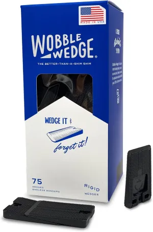 Wobble Wedge - Hard Black - Table Shims - 75 pc