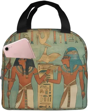 Women in ancient egypt Lunch Bag for Women Men Insulated Lunch Box Reusable Lunch Tote Bags Leakproof Lunchbox Large Capacity Lunch Container Bag for Work, Travel, Outdoor