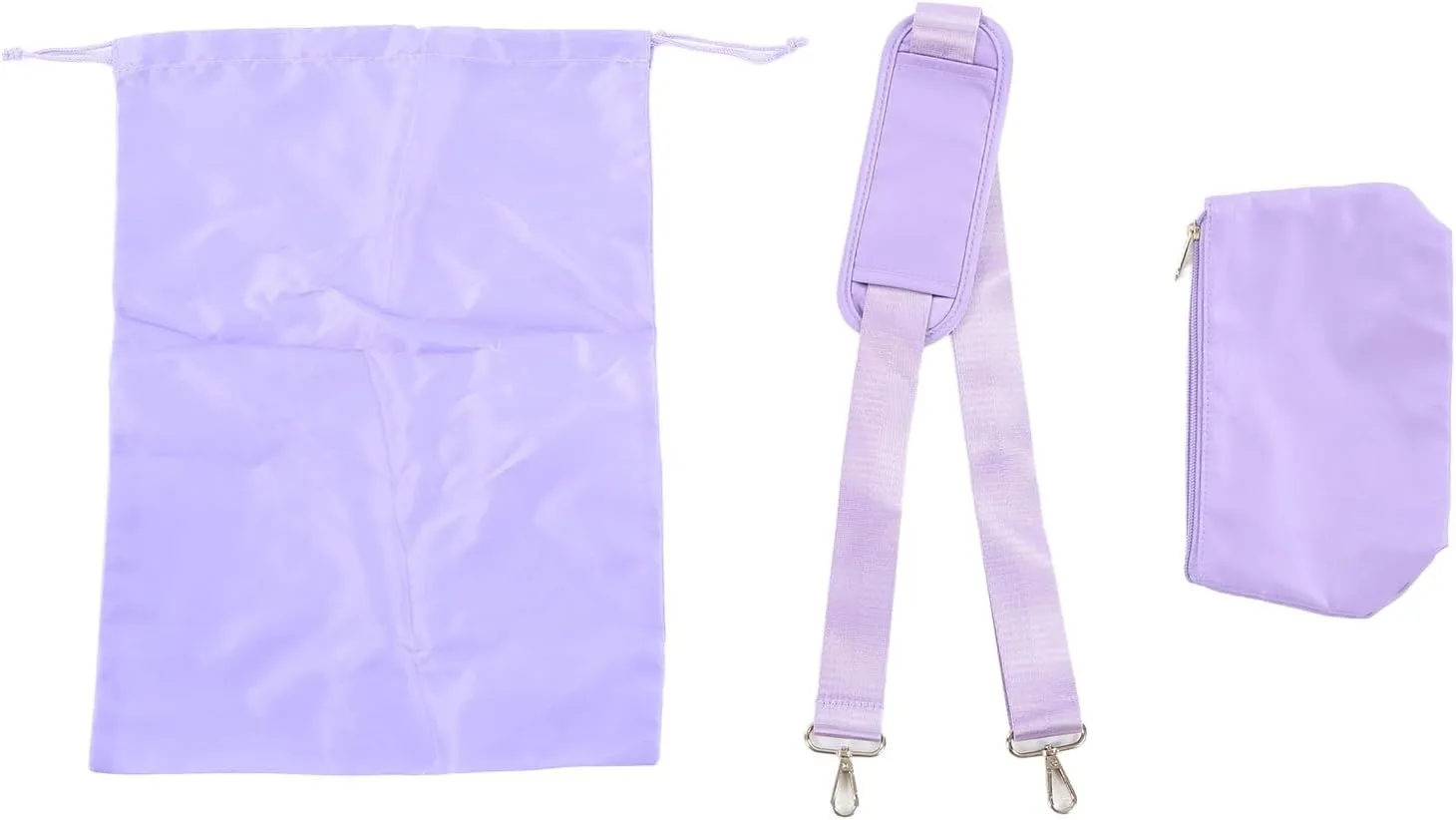Women's Sports Gym Bag with USB Charging Port, Large Capacity Yoga Bag, Weekender Travel Bag, Ivory White for Fitness (Lavender Purple)