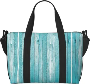 Wooden Planks Texture Wallpaper Duffel Bags for Traveling - Lightweight Personal Item Travel Bags for Women, Gym Bags for Men