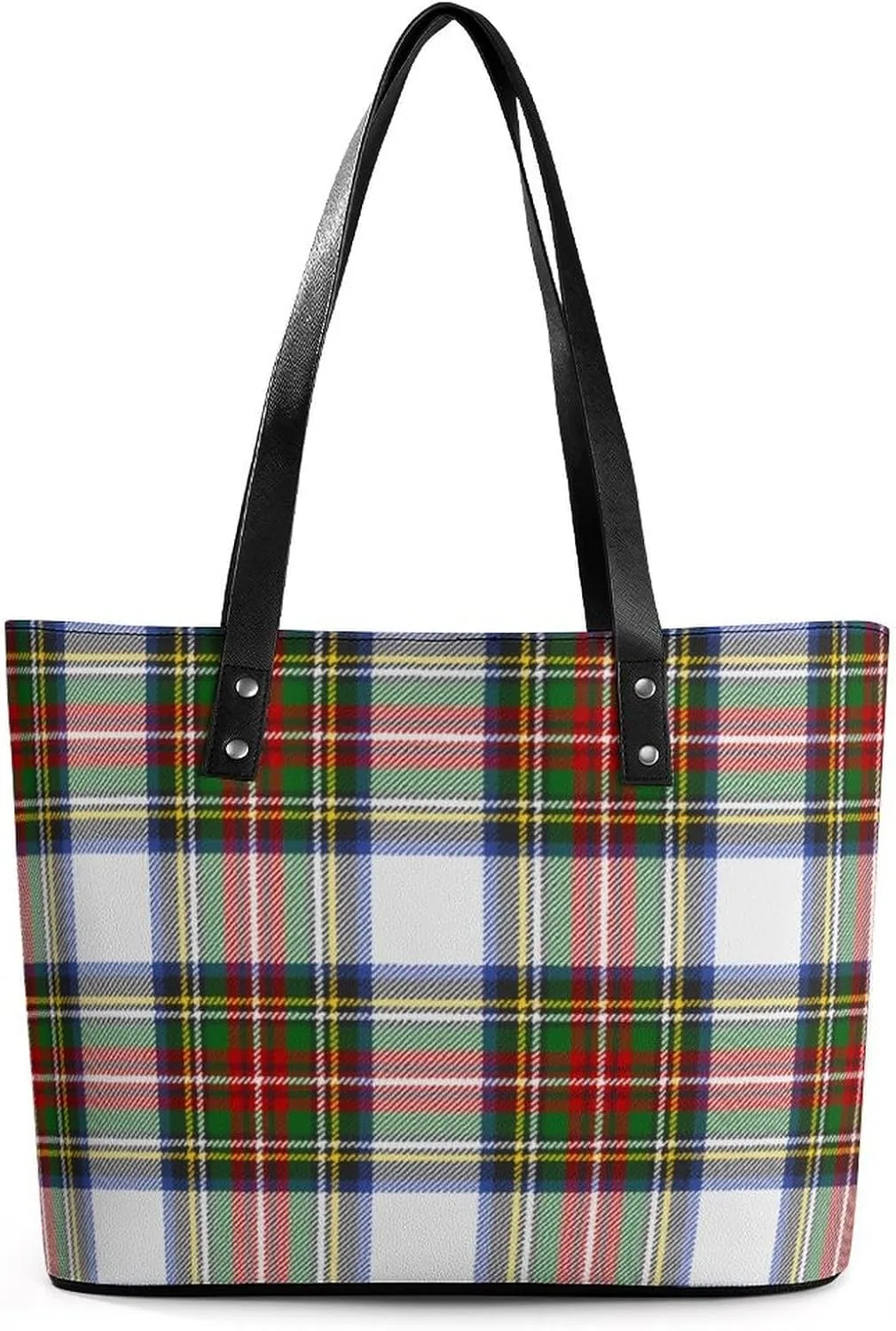 Wooden Wood Planks Large Capacity Portable Leather Handbag