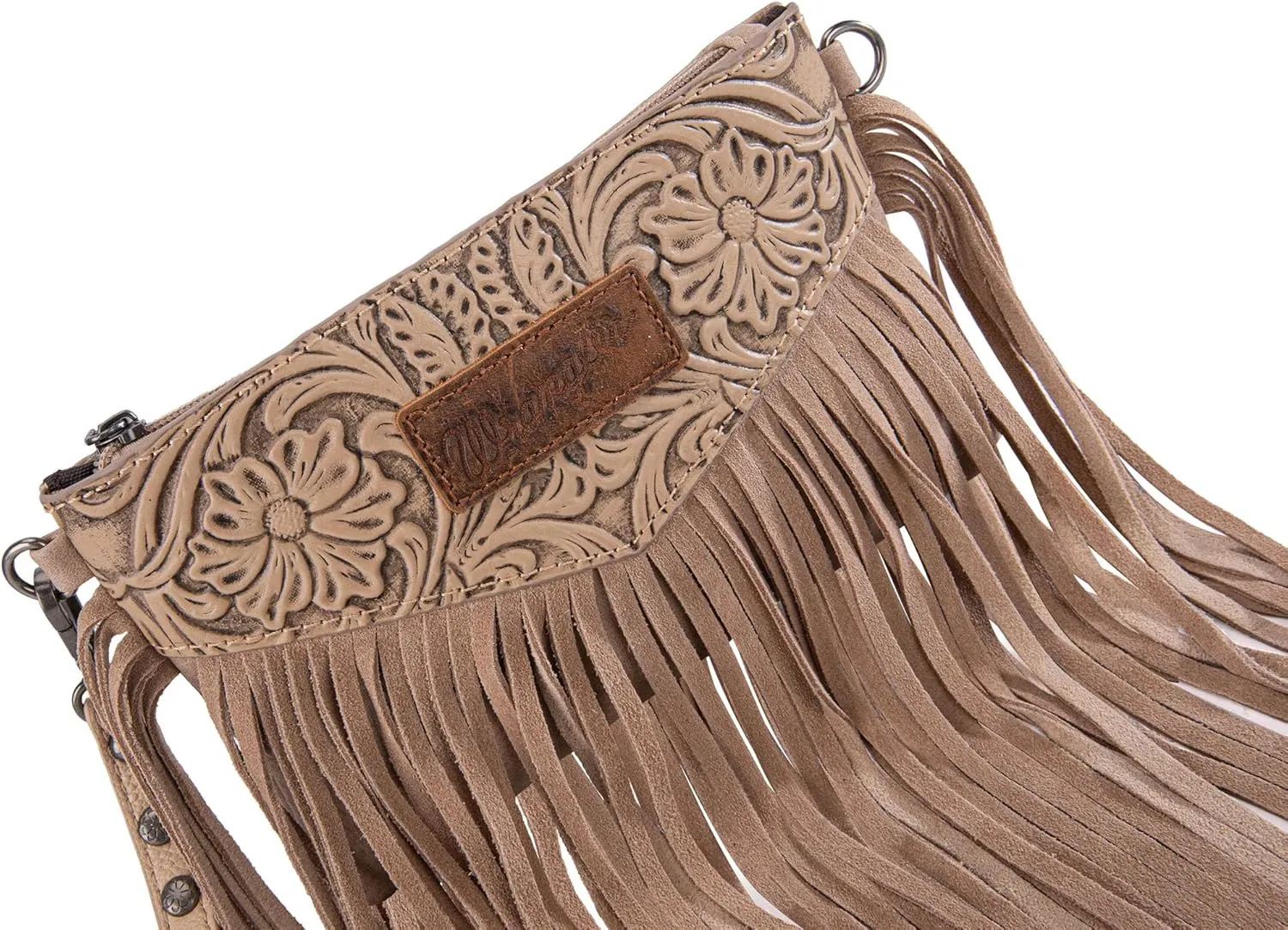Wrangler Crossbody Small Purse for Women Wristlet Fringe Bag Western Purse