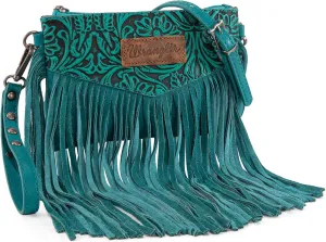 Wrangler Crossbody Small Purse for Women Wristlet Fringe Bag Western Purse