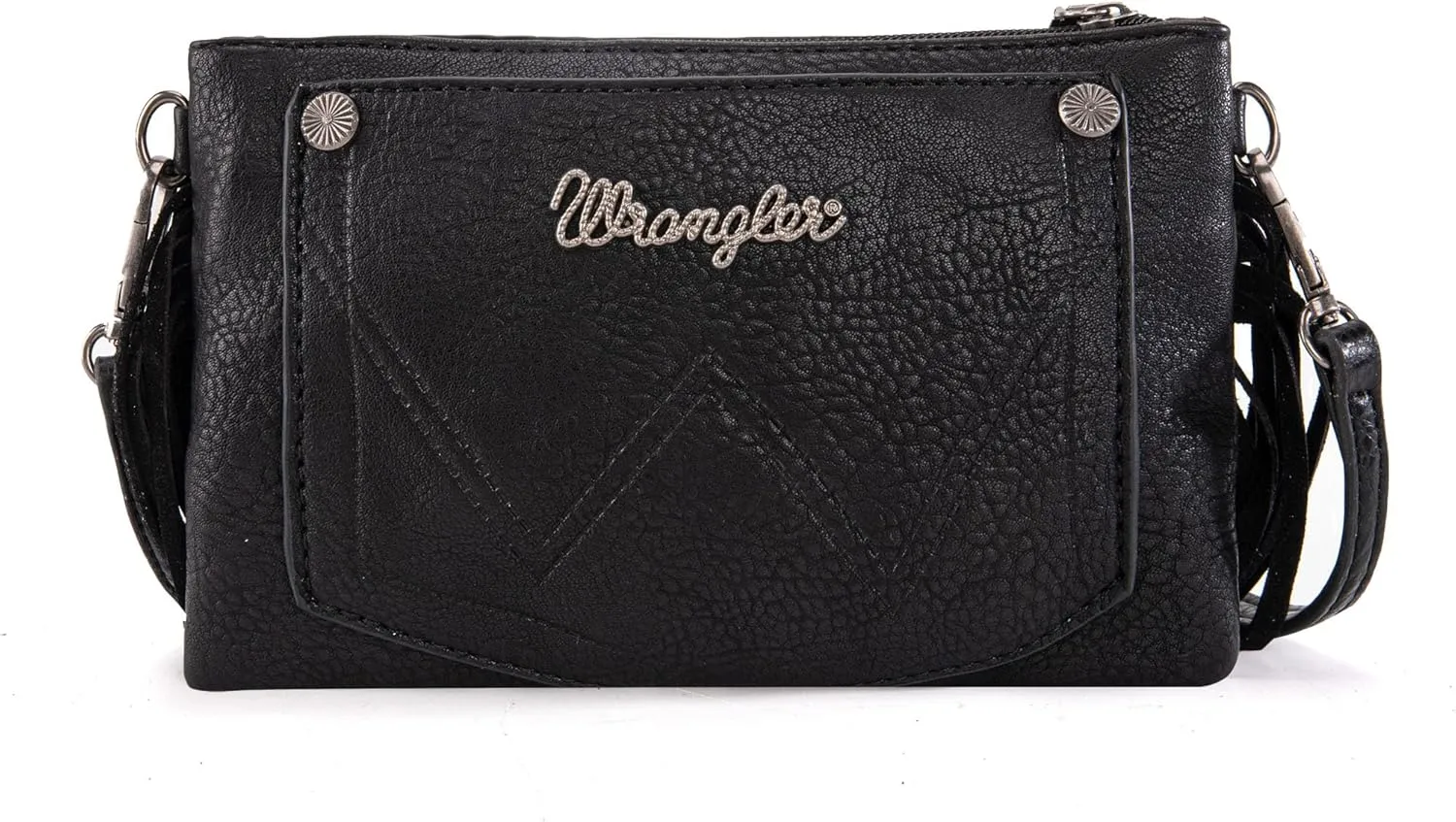 Wrangler Crossbody Small Purse for Women Wristlet Fringe Bag Western Purse