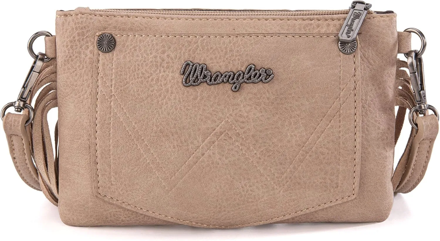 Wrangler Crossbody Small Purse for Women Wristlet Fringe Bag Western Purse