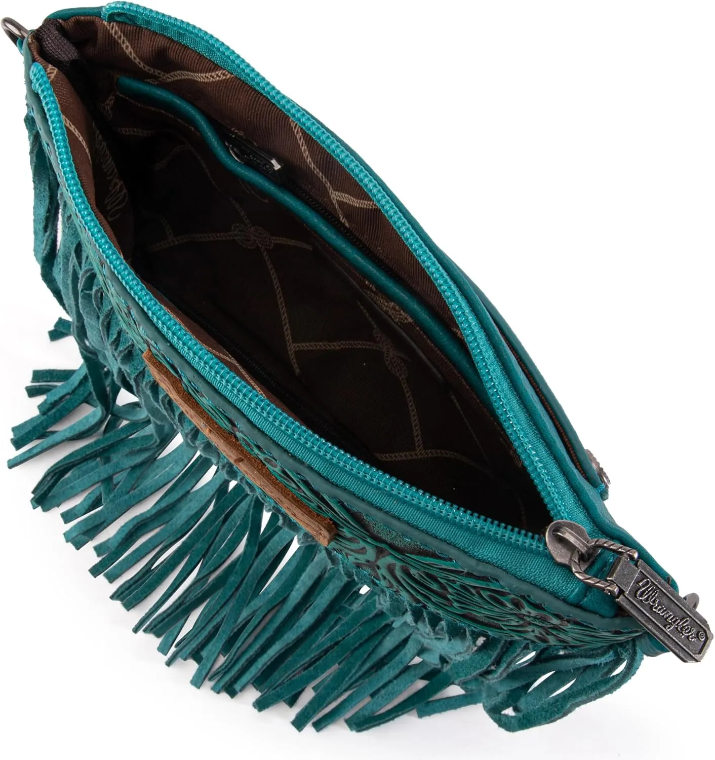 Wrangler Crossbody Small Purse for Women Wristlet Fringe Bag Western Purse