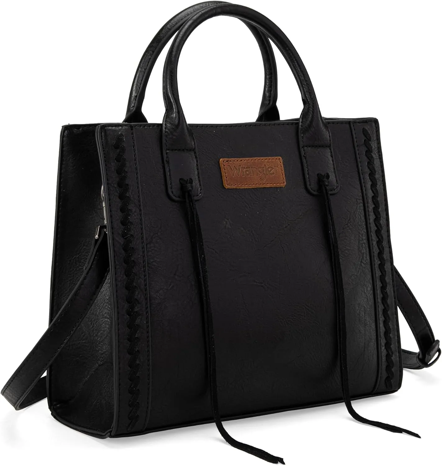 Wrangler Tote Bag for Women Western Cowhide Purse and Wallet Set