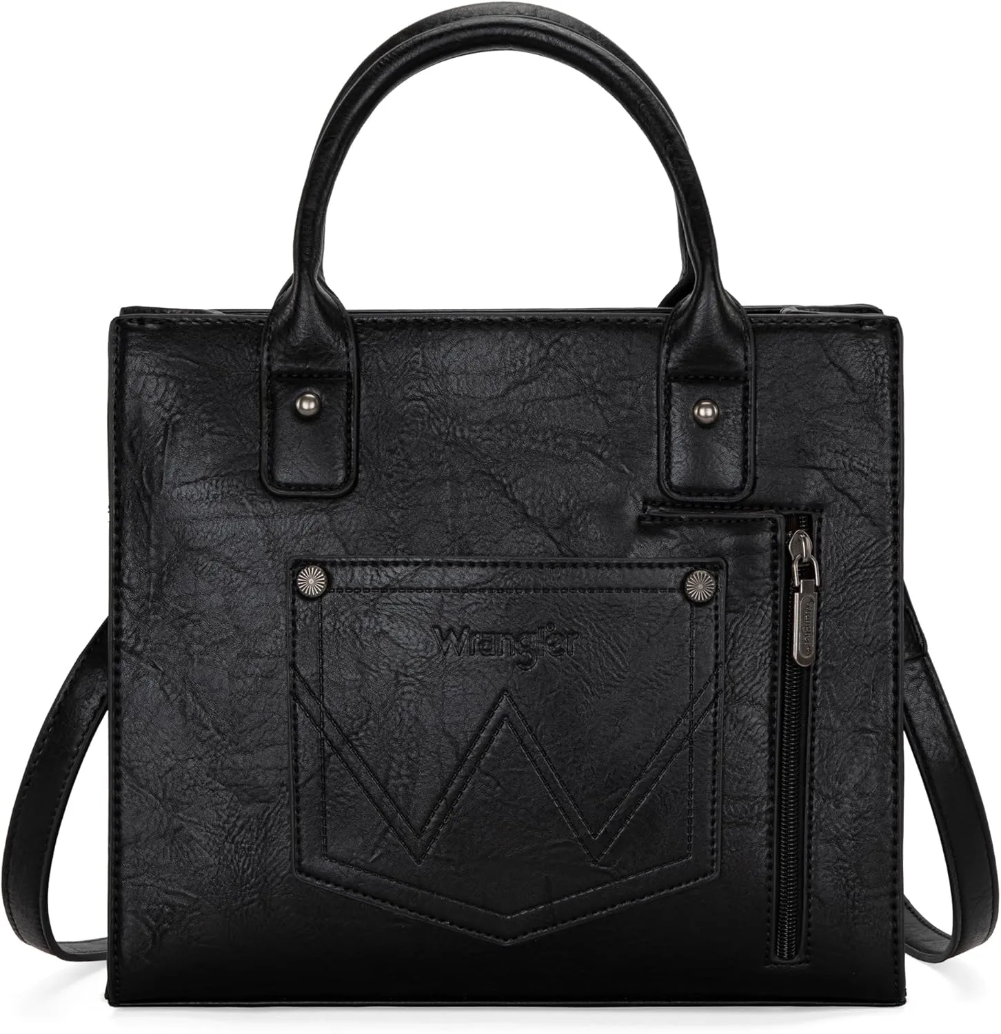 Wrangler Tote Bag for Women Western Cowhide Purse and Wallet Set