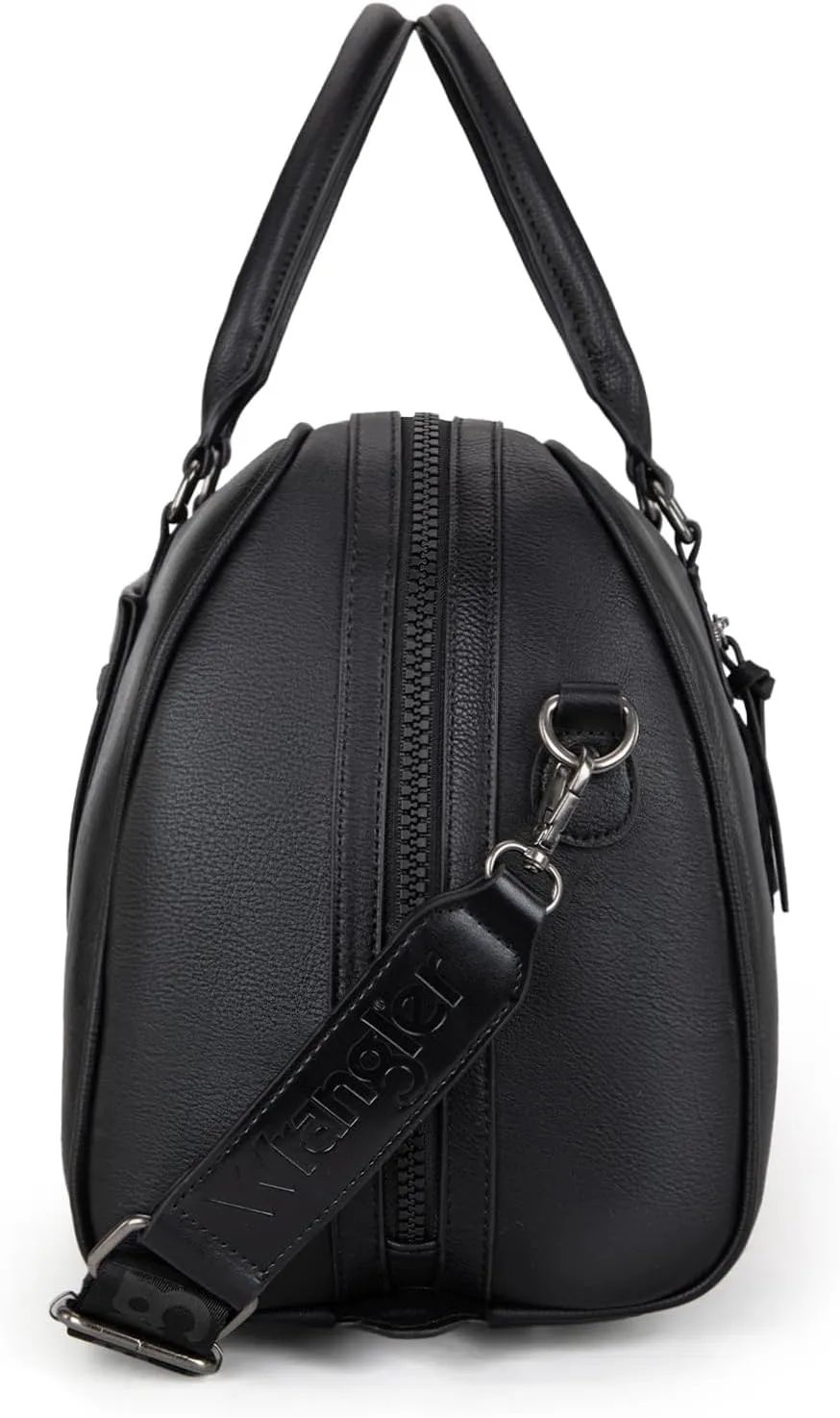 Wrangler Travel Duffel Bag Large Weekender Bag for Women Designer Carry on Overnight Bag for Trips Luggage Bag Black
