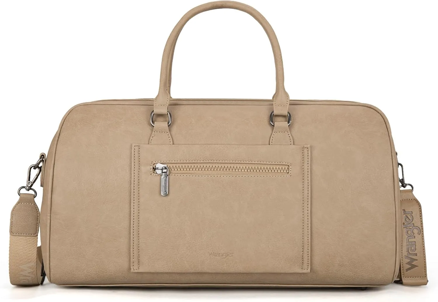 Wrangler Travel Duffel Bag Large Weekender Bag for Women Designer Carry on Overnight Bag for Trips Luggage Bag Khaki