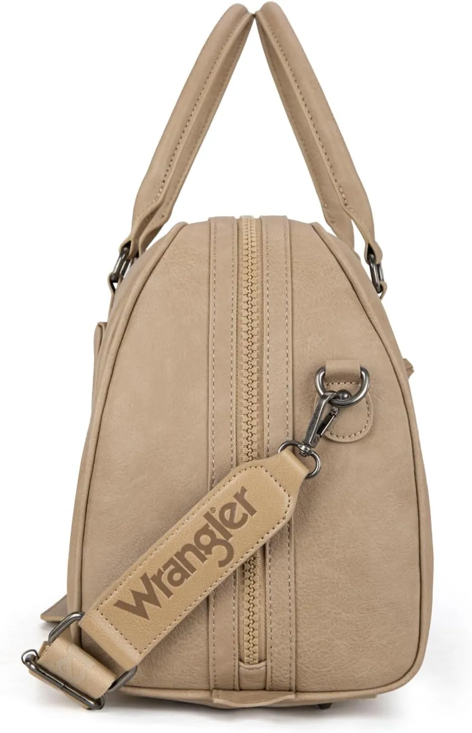 Wrangler Travel Duffel Bag Large Weekender Bag for Women Designer Carry on Overnight Bag for Trips Luggage Bag Khaki