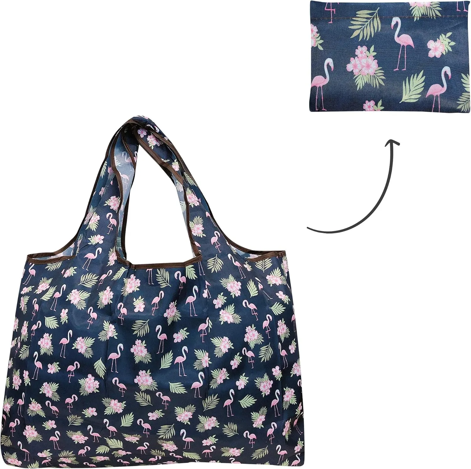 Wrapables Eco-Friendly Large Nylon Reusable Shopping Bags (Set of 3)
