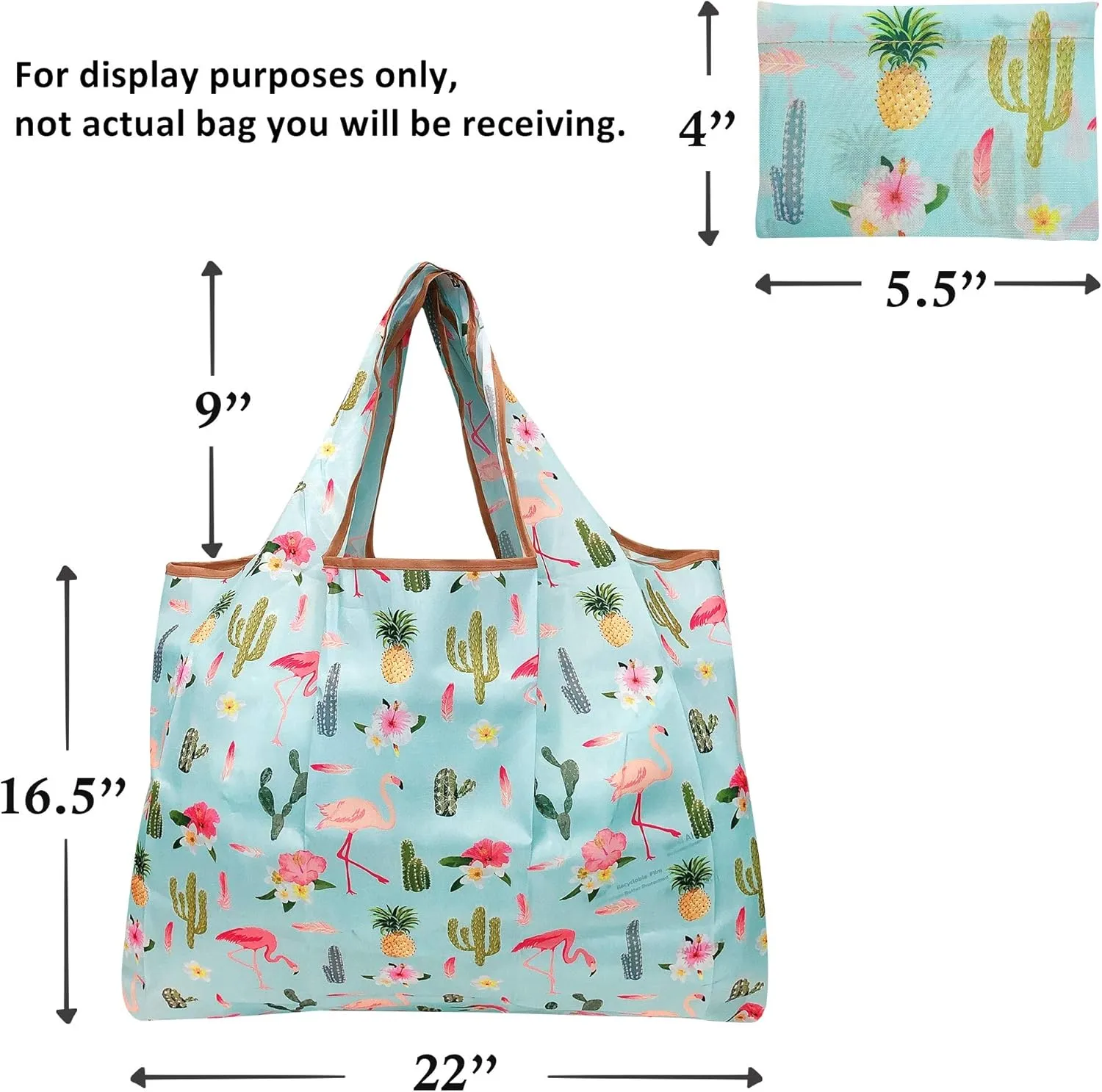 Wrapables Eco-Friendly Large Nylon Reusable Shopping Bags (Set of 3)