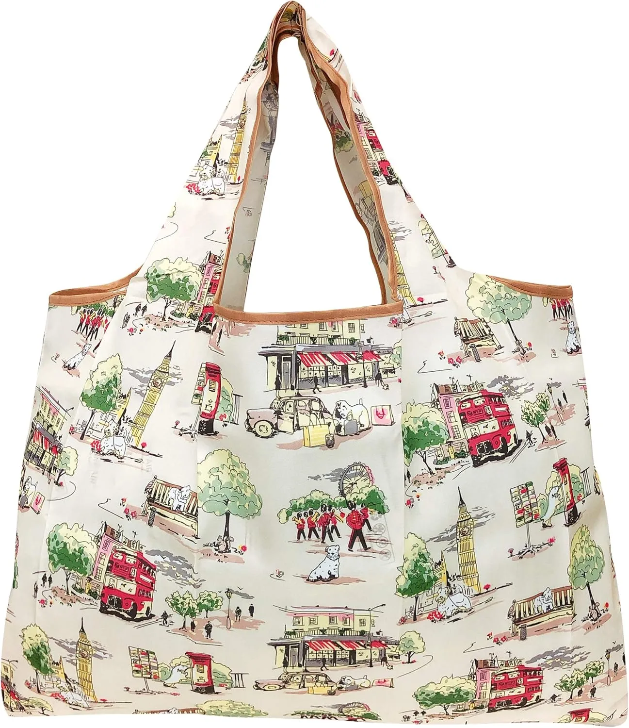 Wrapables Eco-Friendly Large Nylon Reusable Shopping Bags (Set of 3)