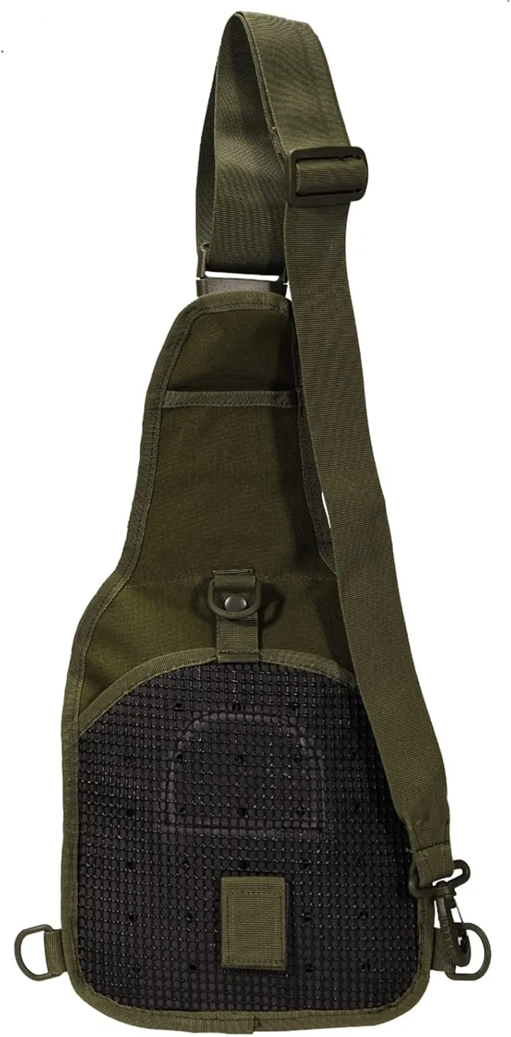 YAKEDA Tactical EDC Backpack Military Sling Backpack Shoulder Bag for Travel,Outdoor,Hiking, (Army Green) 10.24 * 8.27 * 4.33 inches