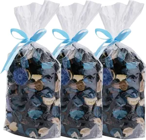 Yesland 3 Pack Potpourri Bag, Ocean Scent Fresh Perfume Sachet of Dried Flower Petals, Perfect Bowl and Vase Decorative Filler for Home & Office, 5oz (Blue)
