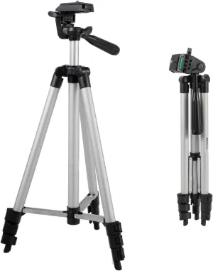 Zeikos 50" Inch Aluminum Camera Tripod, Lightweight with Bubble Level Indicator   Free MiracleFiber Microfiber Cleaning Cloth and Carrying Bag