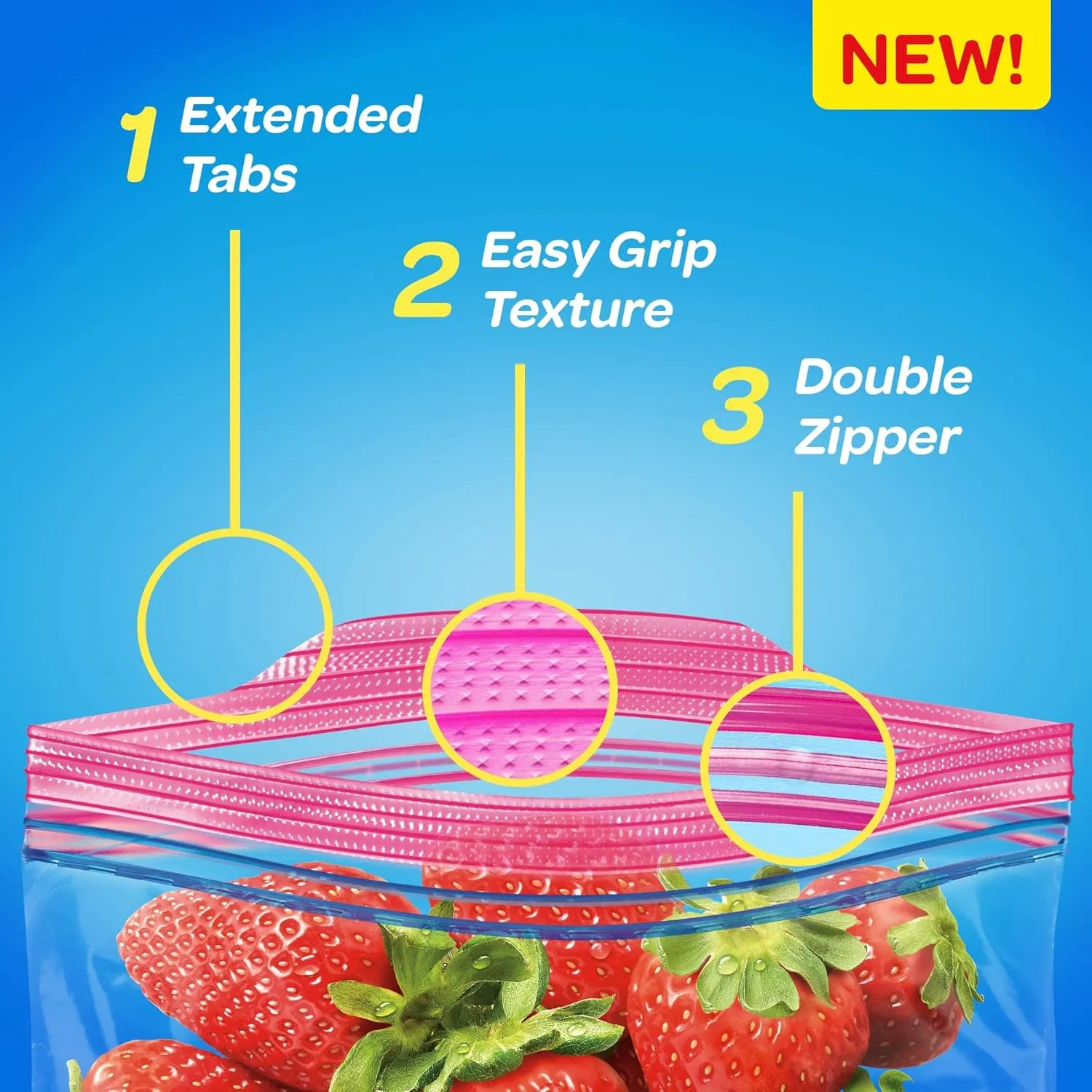 Ziploc Storage Bags, 2 Gallon, 100 Bags/Carton