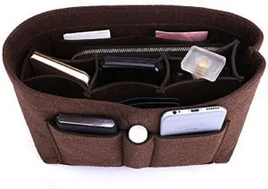 ZTUJO Purse Organizer Insert, Felt Bag Organizer For Handbag Purse Organizer,13 Colors, 6 Size (X-Large, coffee)
